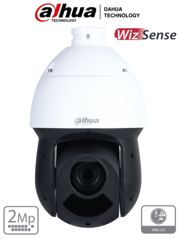 DAHUA SD49216DB-HNY - Camara IP PTZ de 2 Megapixeles/ 16x de Zoom Optico/ 100 Metros de IR/ WizSense con SMD Plus/ Detección de Rostros Hasta 8 Rostros al Mismo Tiempo/ Protección Perimetral/ H.265/ WDR Real de 120 dB/ Ranura para MicroSD/ #LoNuevo