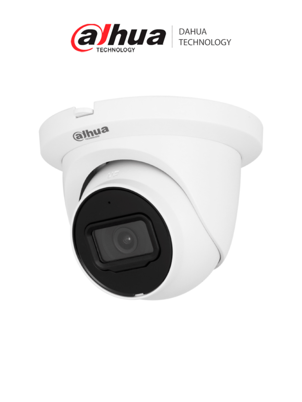 DAHUA DH-IPC-HDW2841TM-S Cámara IP WizSense de 8 MP/ H.265+/ Protección perimetral/ WDR/ HLC/ BLC/ LED IR de 30 m/ Lente de 2.8mm/ 106°/ Ranura MicroSD/ Micrófono/ PoE/ IP67/ SMD Plus/ #LoNuevo