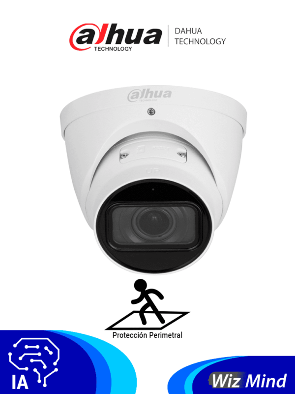 DAHUA DH-IPC-HDW5541TP-ZE-27135-S3 Cámara Domo de 5 MP/ WizMind/ Eyeball/ Lente Motorizado de 2.7 a 13.5 mm/ Ir de 40 m/ H.265+/ Inteligencia Artificial/ Metadatos/ Detección de Rostros/ ePoE/ SMD 3.0/ IP67/ Ranura para MicroSD/ Acupik #LoNuevo