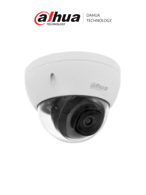 DAHUA IPC-HDBW1230E S2- Cámara IP Domo Antivandalica de 2 Megapixeles/ Lente de 2.8 mm/ 104 Grados de Apertura/ Metalica/ IR de 30 Mts/ IP67/ IK10/ PoE/ DWDR/