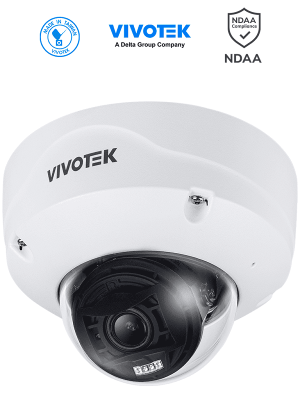 VIVOTEK FD9387-EHTV-V3 - Cámara IP domo exterior 5 MP, lente varifocal remoto 2.7-13.5mm, Smart IR II 50m, WDR Pro, visión SNV, Deep Search, Smart VCA, protección IP67/IK10, ciberseguridad Trend Micro, conectores DI/DO, ONVIF, NDAA #TM