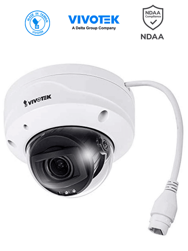 VIVOTEK FD9388-HTV - Cámara IP domo exterior 5 MP, lente varifocal remoto 2.8-12mm, H.265, Smart IR 30m, WDR Pro, ciberseguridad Trend Micro, SNV, Smart Stream III, micrófono integrado, IP66/IK10, NDAA, ONVIF #CONGELA2 #vtk