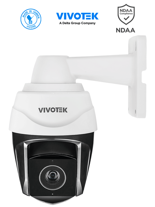 VIVOTEK SD9384-EHL - Cámara IP PTZ Exterior 5 MP con Zoom Óptico 30x, Smart IR 200m y Tracking, Protección Nema4X/IP66/IK10, EIS, WDR Pro con ciberseguridad Trend Micro, Camera Link y certificado NDAA, ONVIF, Deep Search #TM