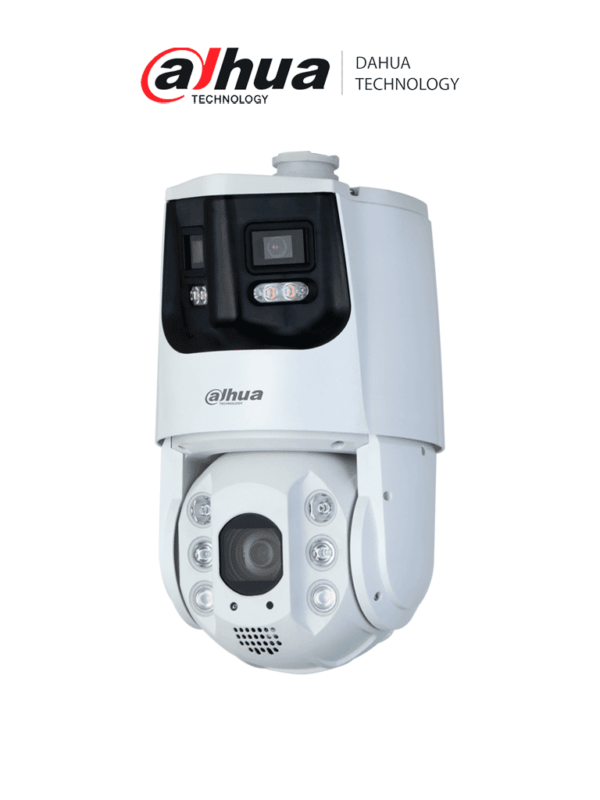 DAHUA DH-SDT6C432-4P-GB-APV-0280 de 4MP con visión 180°, zoom óptico 32X y Starlight. Cuenta con Multivisión iluminadores duales, IR 200m, Auto-tracking, protección perimetral, detección facial y disuasión activa con sirena y estrobo. IP66. #LoNuevo #MV