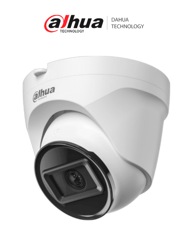 DAHUA DH-IPC-T1E40 - Camara IP Domo de 4 Megapixeles/ Lente de 2.8 mm/ 93 Grados de Apertura/ H.265+/ WDR Real de 120 dB/ IR de 30 Metros/ IP67/ PoE/