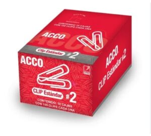 CAJA DE CLIP ESTANDAR ACCO 2