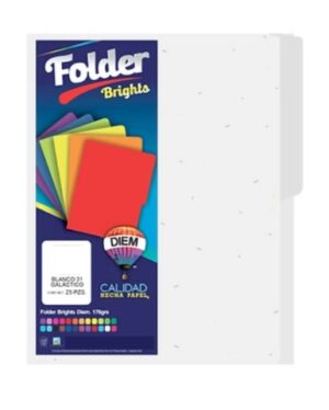 FOLDER T/CARTA BLANCO GALÁCTICO DIEM C/25
